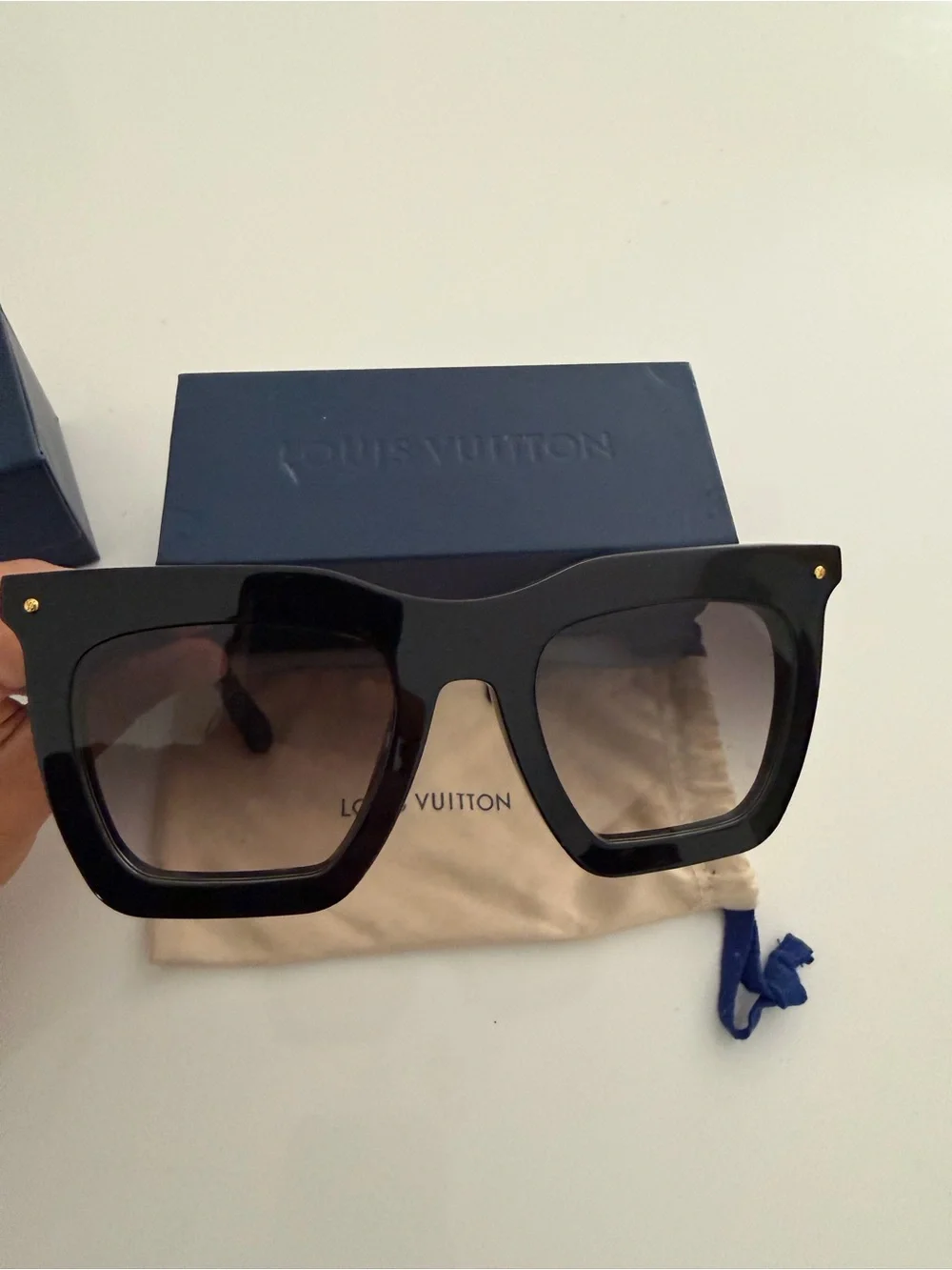 Louis Vuitton Black Oversized Square Women’s Sunglasses
